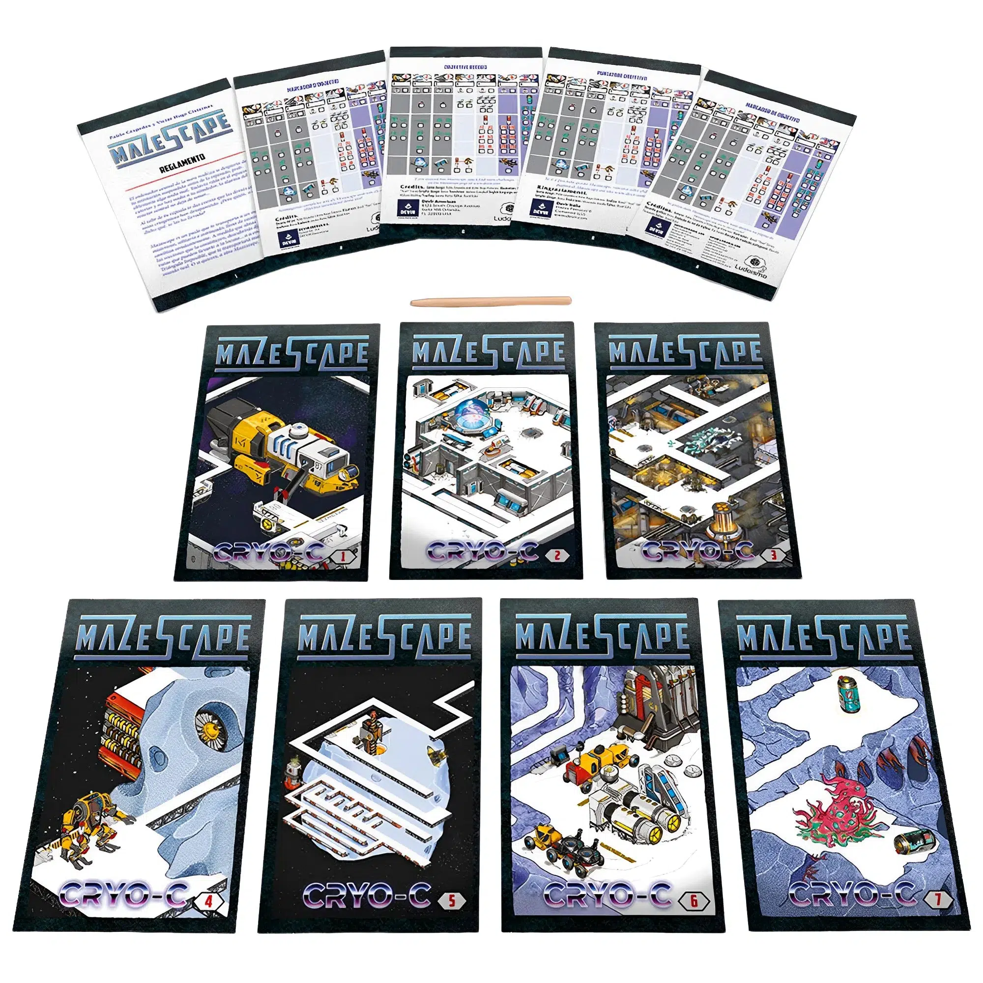 Mazescape Cryo-C Board Game - Devir Games - Image 3