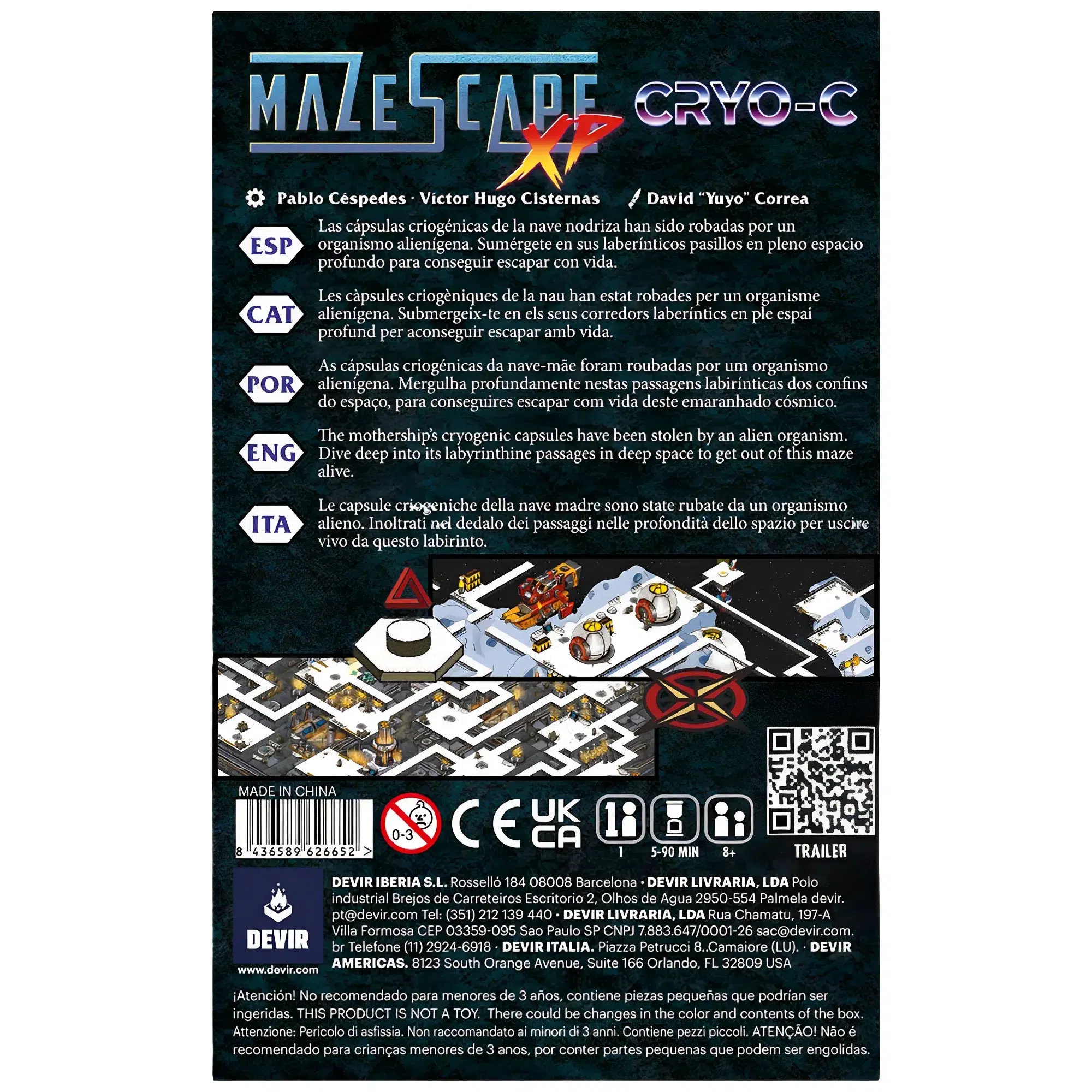 Mazescape Cryo-C Board Game - Devir Games - Image 4