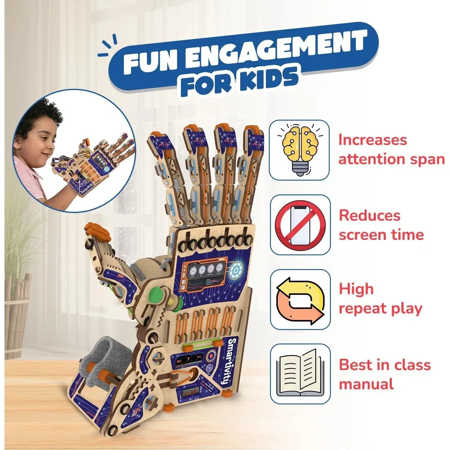 Mechanical Hand - STEM Toy Building Set - Smartivity - Image 6