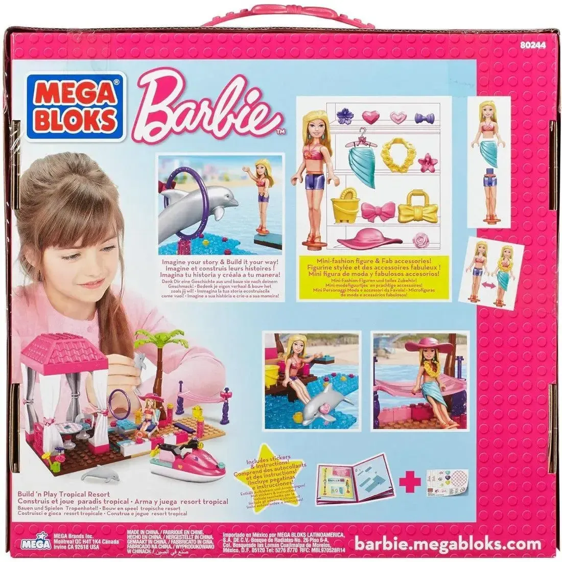 Mega Bloks [Barbie] - Tropical Resort Building Set - Build 'n Play Series (80244) - Image 3