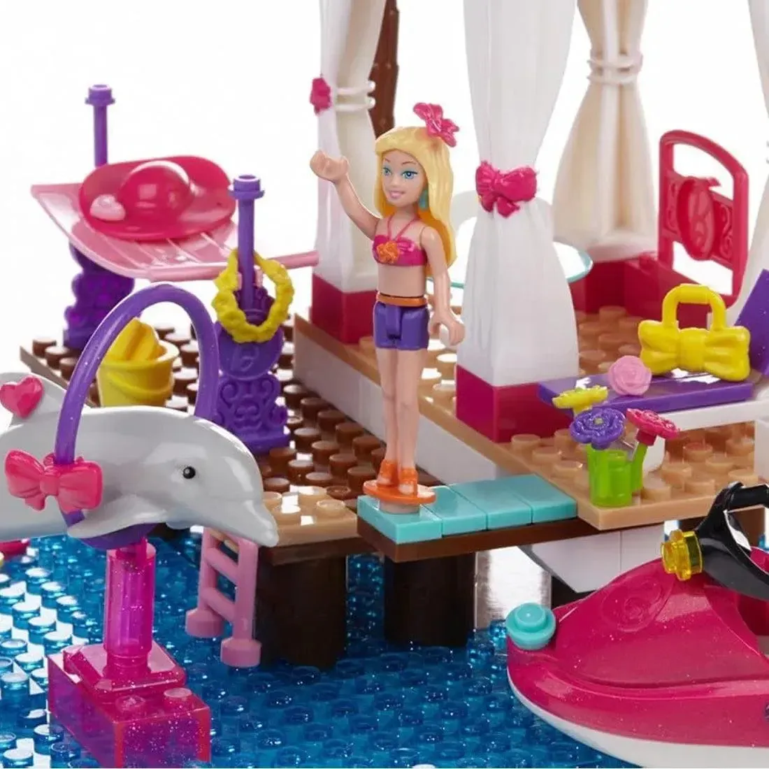 Mega Bloks [Barbie] - Tropical Resort Building Set - Build 'n Play Series (80244) - Image 8