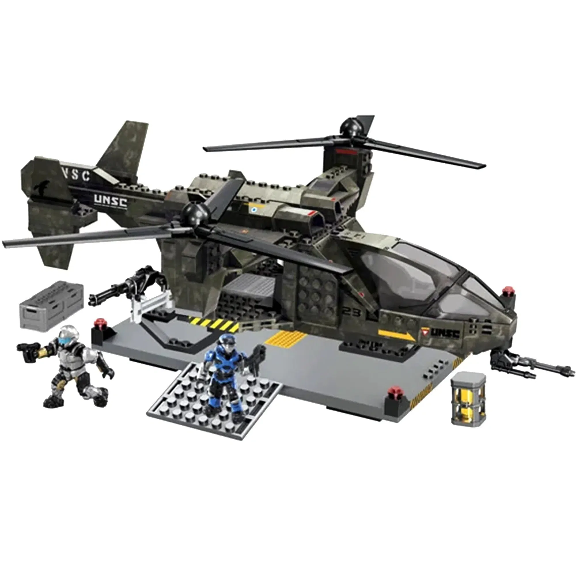 Mega Bloks [Halo] - UNSC Falcon with Landing Pad (96940) - Image 3