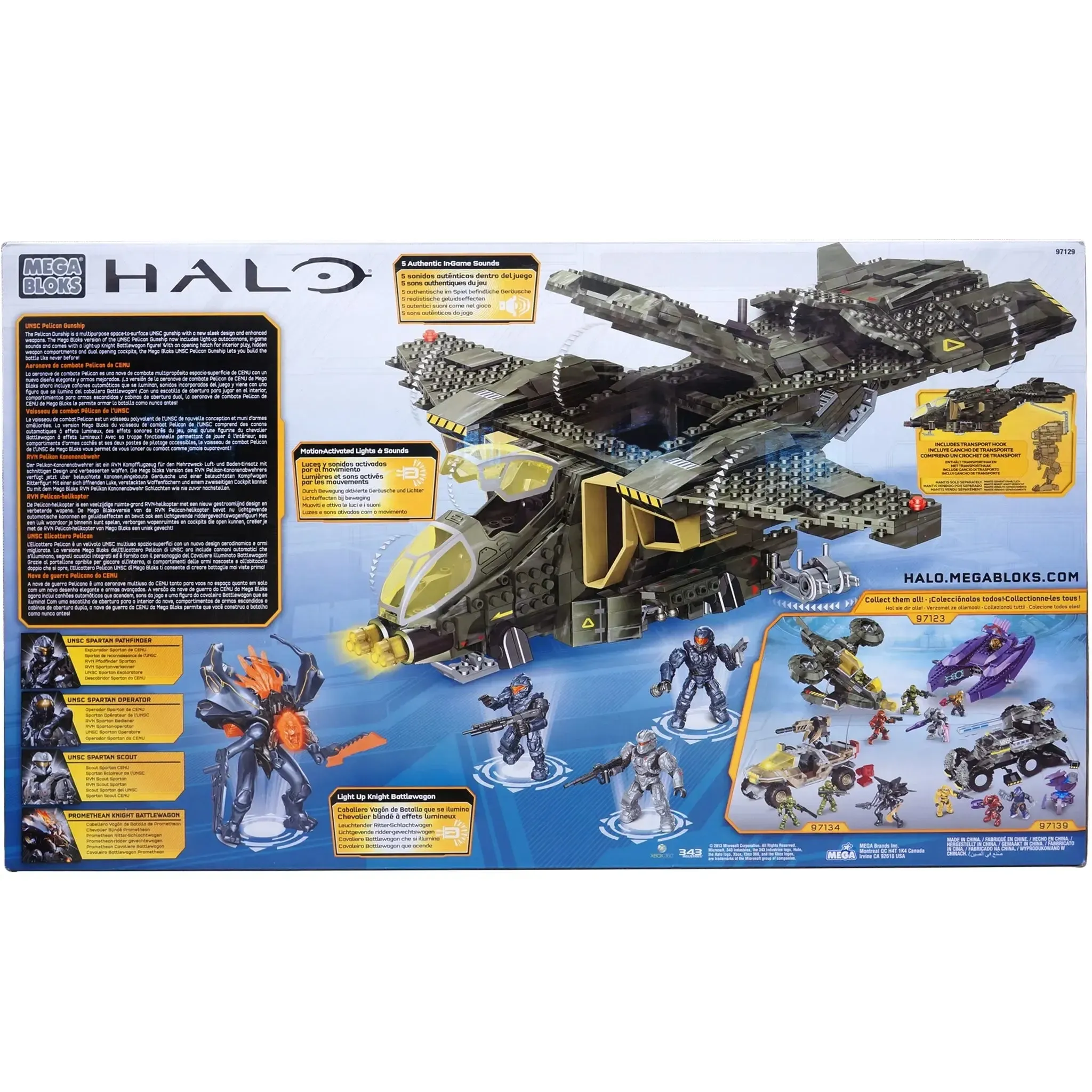 Mega Bloks [Halo] - UNSC Pelican Gunship Building Set - Mega Bloks - (97129) - Image 3