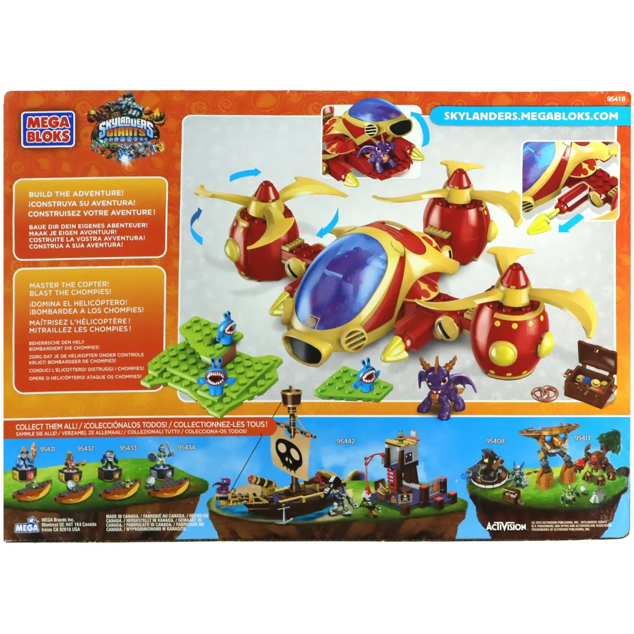 Mega Bloks [Skylanders: Giants] - Arkeyan Copter Attack Building Set (95418) - Image 3