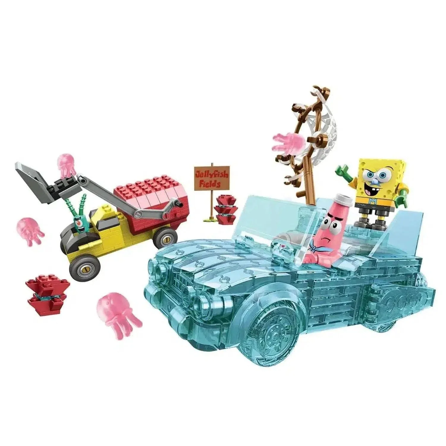 Mega Bloks [Spongebob Squarepants] - Invisible Boatmobile Rescue Building Set - Image 3