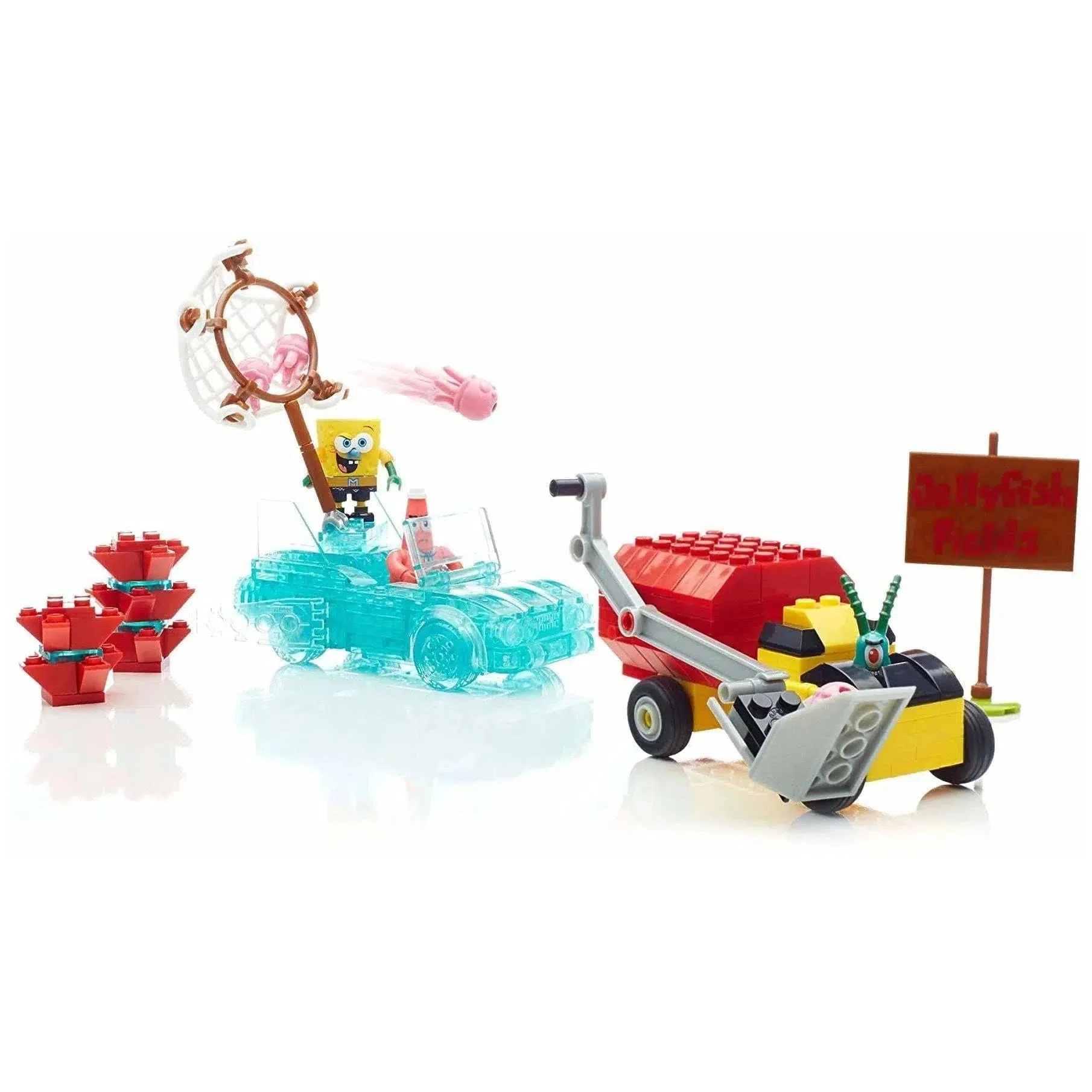 Mega Bloks [Spongebob Squarepants] - Invisible Boatmobile Rescue Building Set - Image 4