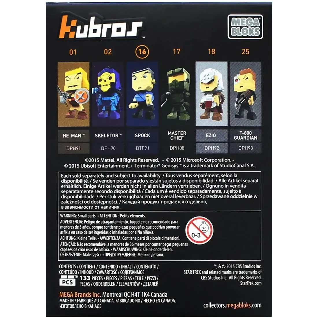 Mega Bloks [Star Trek] - Spock Figure Building Set - Kubros Series (16) - Image 3