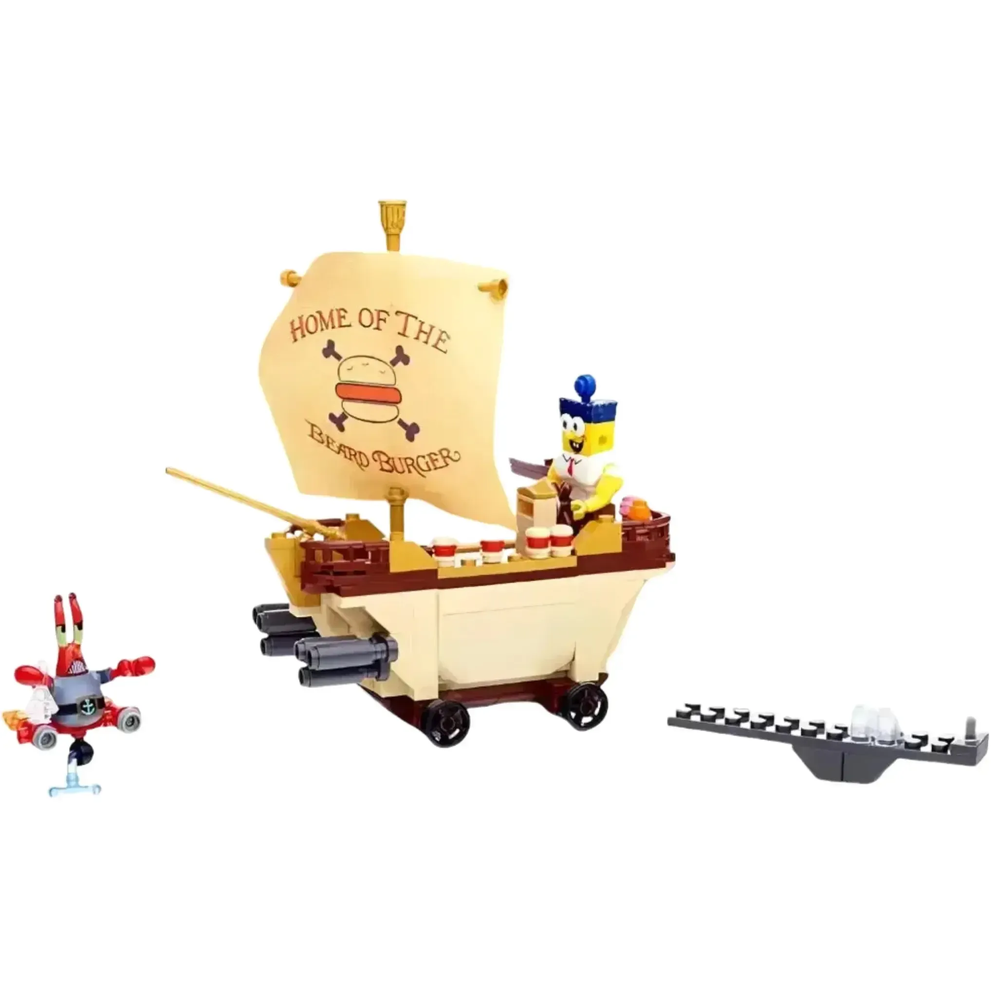 Mega Bloks [The SpongeBob Movie: Sponge Out of Water] - Burgermobile Showdown Building Set (CND25) - Image 4