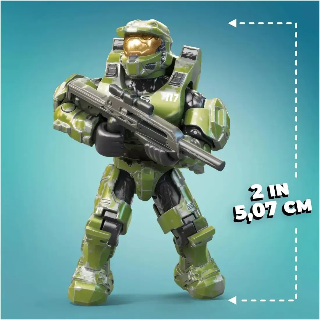Mega Construx [Halo Infinite] - Master Chief Building Set - Mega Bloks - Pro Builders Series 13 (GVP37) - Image 4