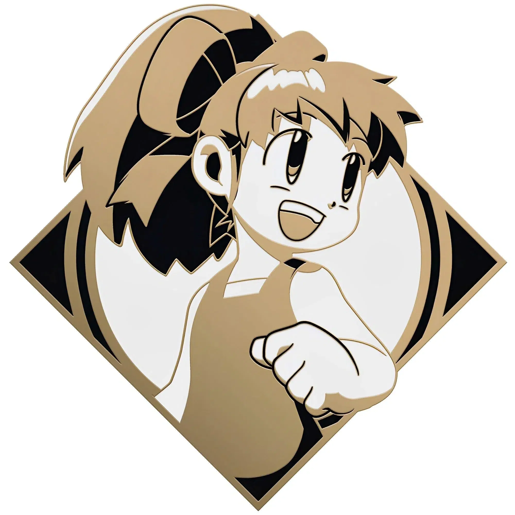 Mega Man - Classic Roll Pin Badge (Enamel, 2") - Zen Monkey Studios - 10th Anniversary Limited Edition Series - Image 2
