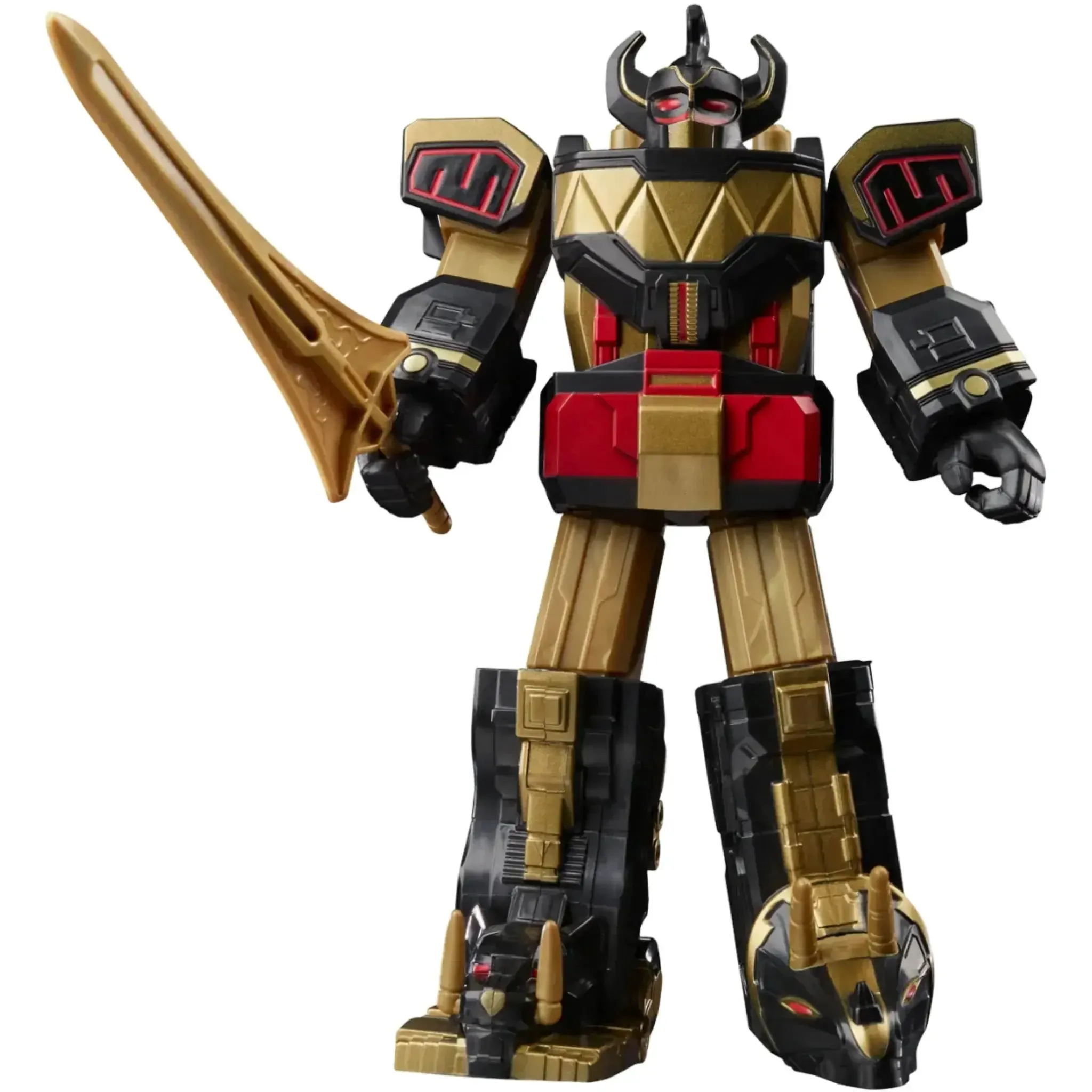 Mighty Morphin Power Rangers - Black & Gold Dino Megazord Action Figure (7") - Hasbro - (2022) - Image 4