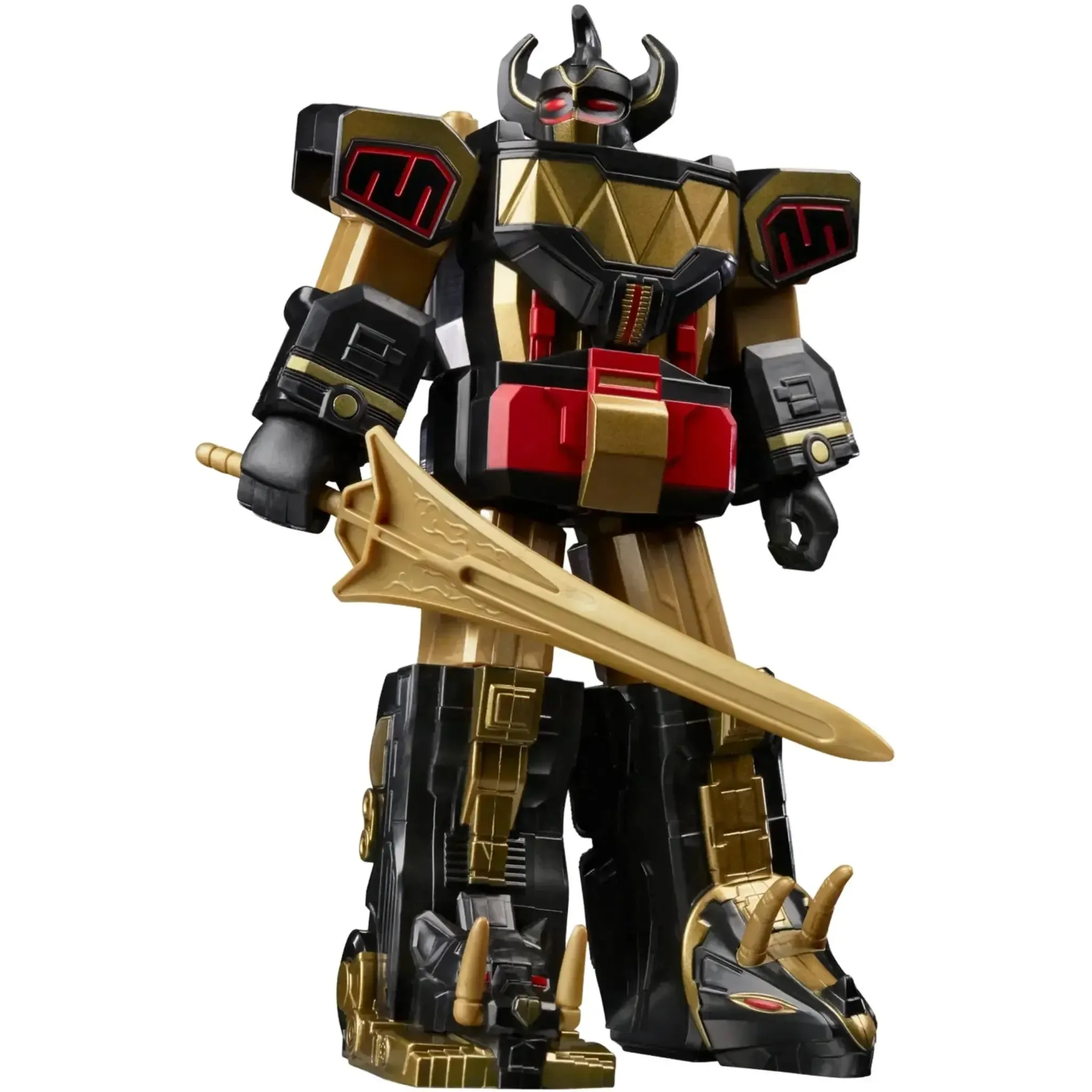 Mighty Morphin Power Rangers - Black & Gold Dino Megazord Action Figure (7") - Hasbro - (2022) - Image 5