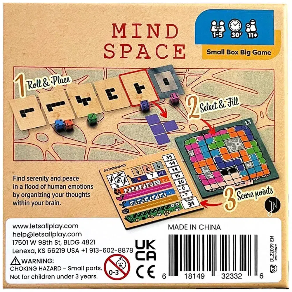 Mind Space - Tile Placement Math Board Game for Family, Adults, and Children (1-5 Players, Ages 10+) - Allplay - Image 3