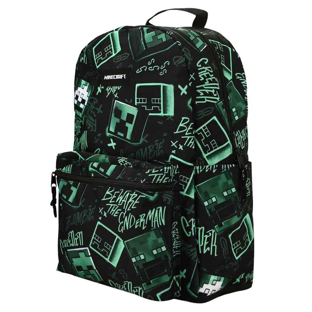 Minecraft - Creeper Laptop Backpack (All Over Print) - Bioworld - Image 4