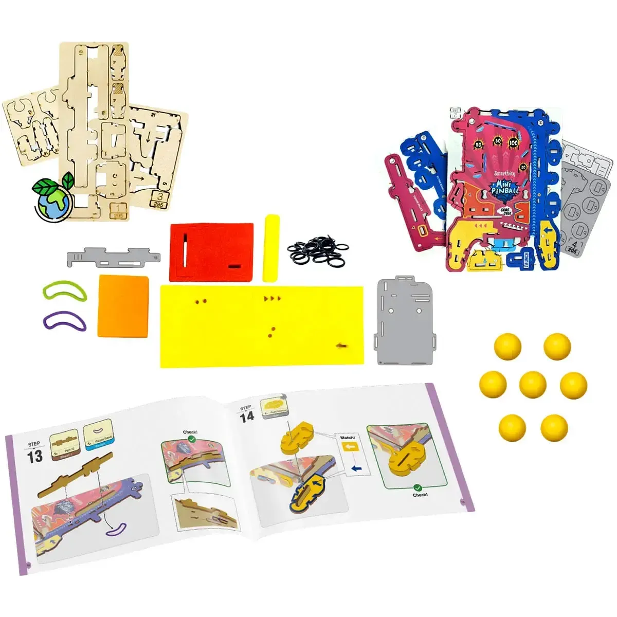 Mini Pinball Machine - STEM Toy Game Building Set - Smartivity - Image 4