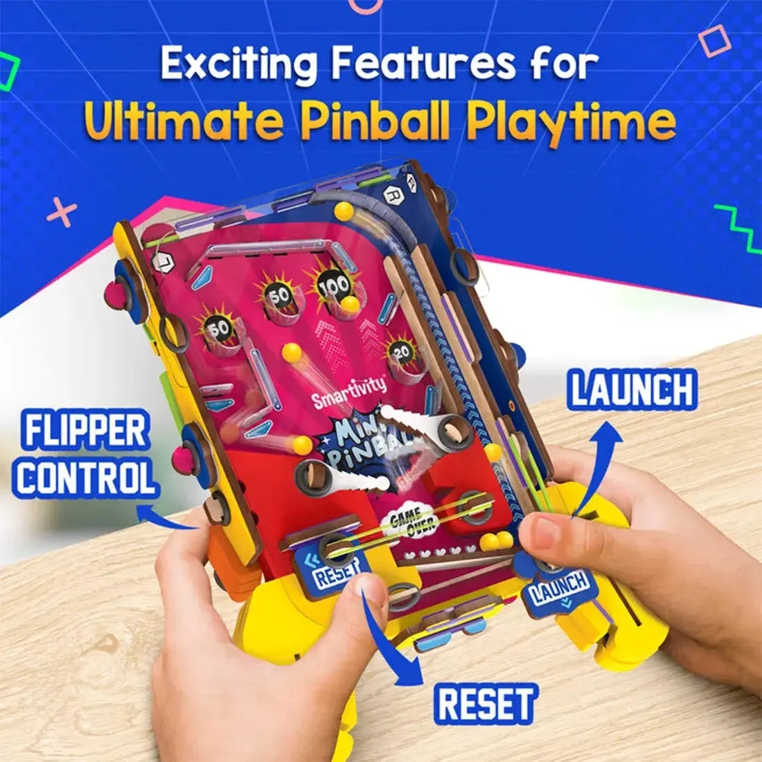 Mini Pinball Machine - STEM Toy Game Building Set - Smartivity - Image 6