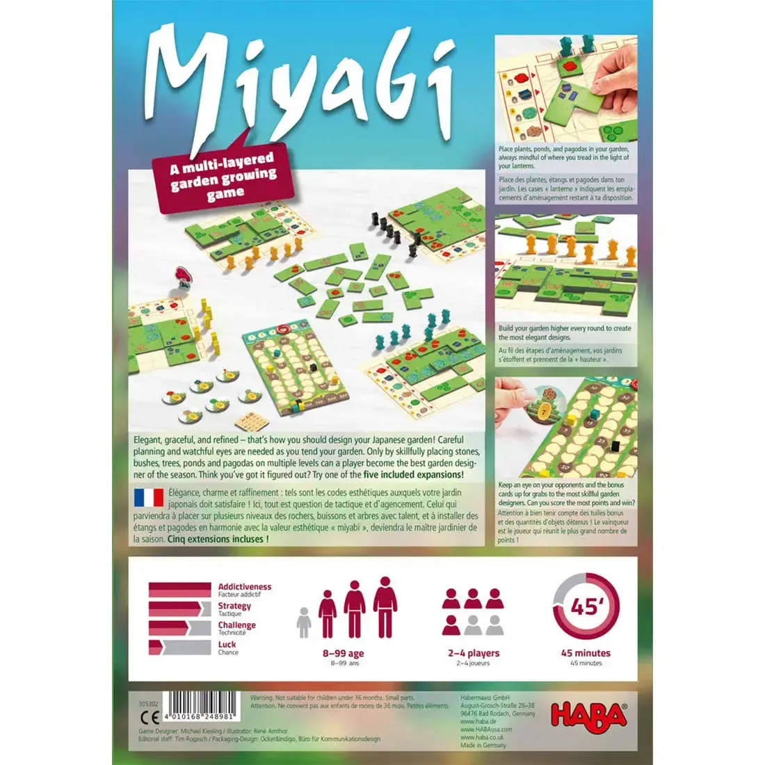 Miyabi - Tile Placement Nature Board Game for Adults, Family, and Children (2-4 Players, Ages 8+) - HABA - Image 3