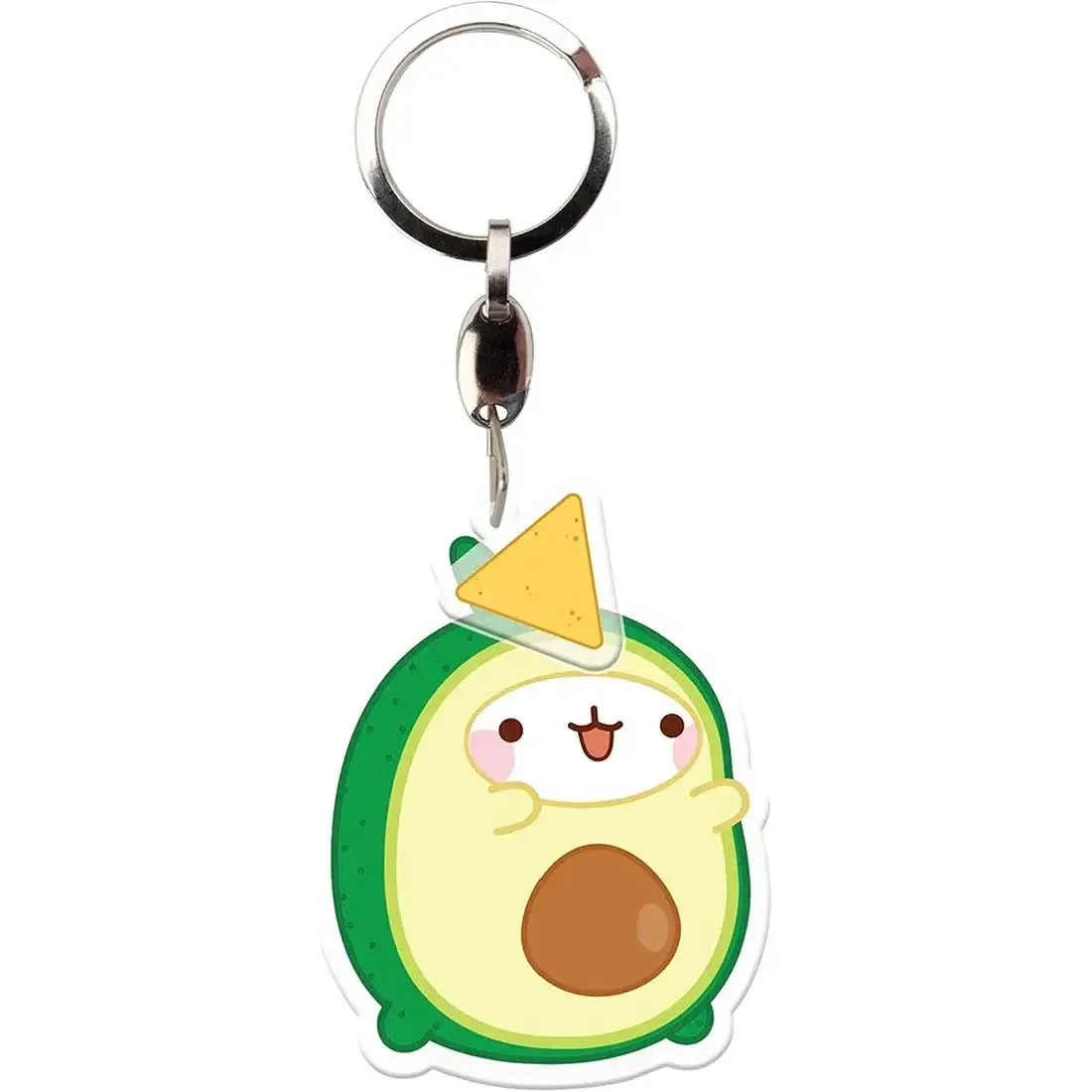 Molang - Avocado Costume Molang Keychain with Chip Charm (Acrylic) - ABYstyle - Image 2