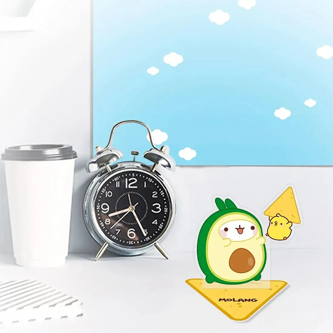 Molang - Avocado Costume Molang Standee Figure (3" Acrylic) - ABYstyle - Acryl Series - Image 4