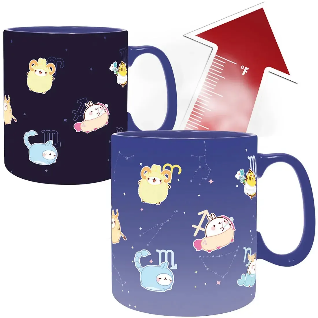 Molang - Zodiac Signs Magic Heat-Change Mug (Ceramic, 16 oz.) - ABYstyle - Image 2
