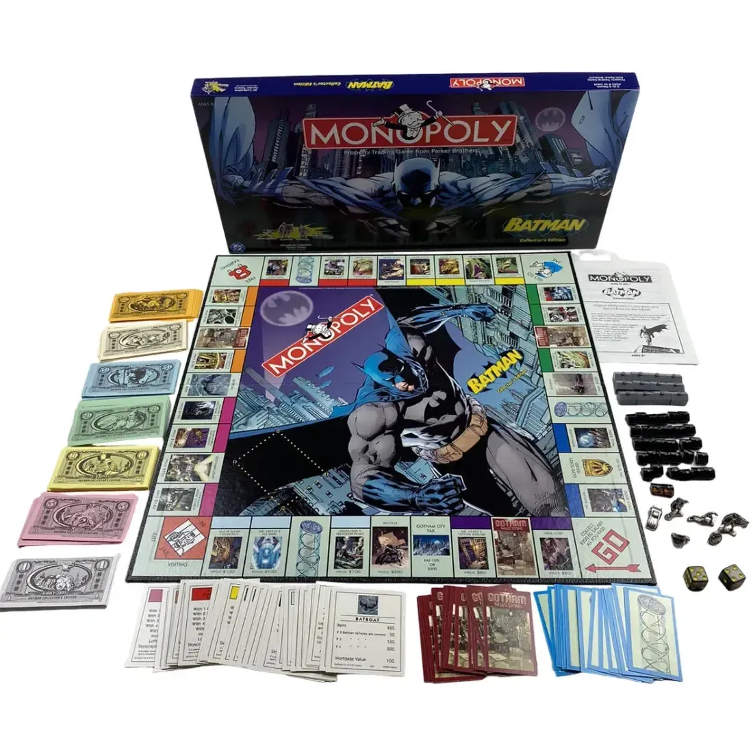 Monopoly: Batman Collector's Edition [DC Comics] - Economic Superhero Board Game for Family, Adults and Children (2-6 Players, Age 8+) - Hasbro (2005) - Image 2