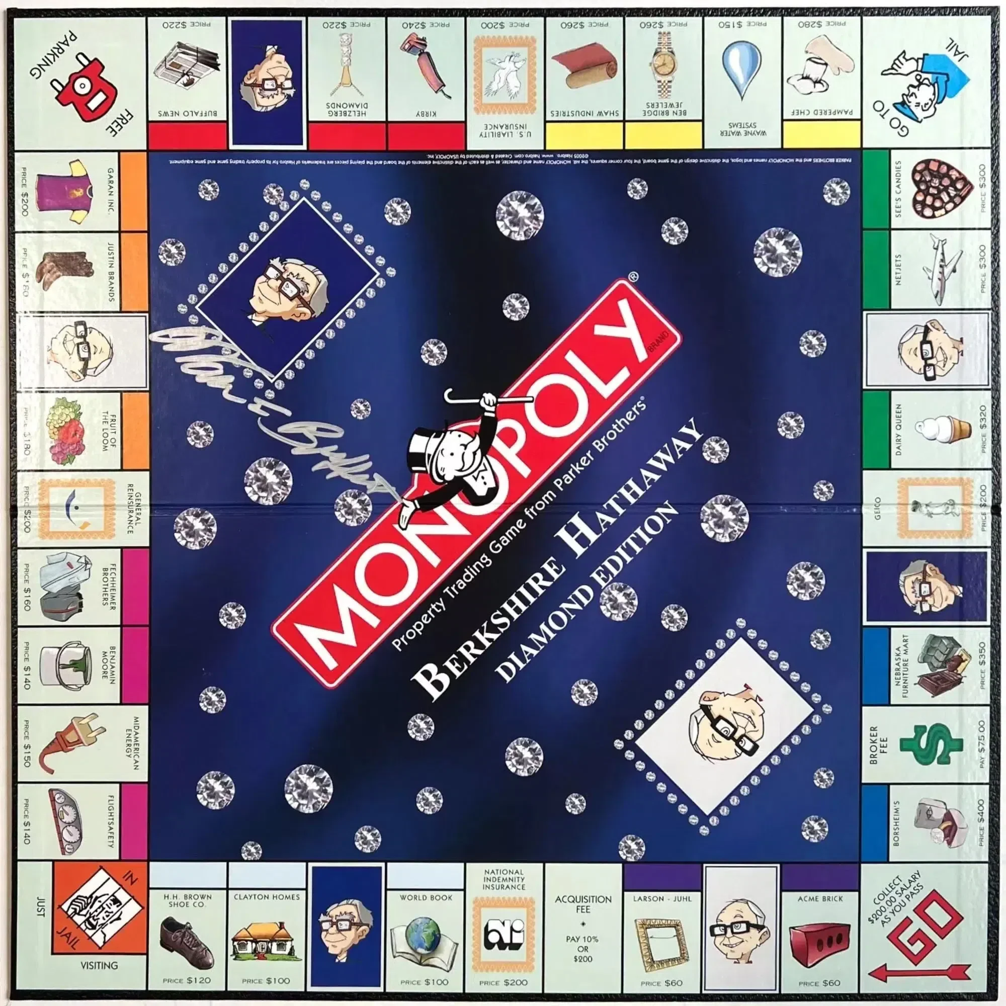 Monopoly: Berkshire Hathaway Diamond Edition - Economic Business Board Game for Family, and Adults (2-6 Players, Ages 8+) - USAopoly - Image 4