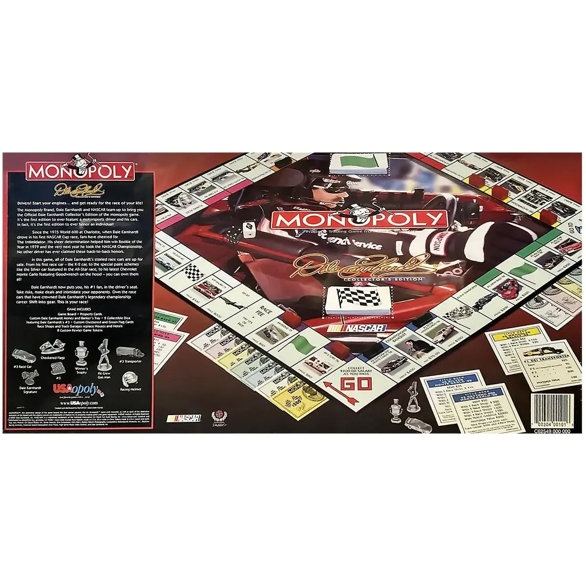 Monopoly: Dale Earnhardt Collector's Edition - Competitive Racing Board Game for Family and Adults (2-8 Players, Ages 8+) - USAopoly - Image 3