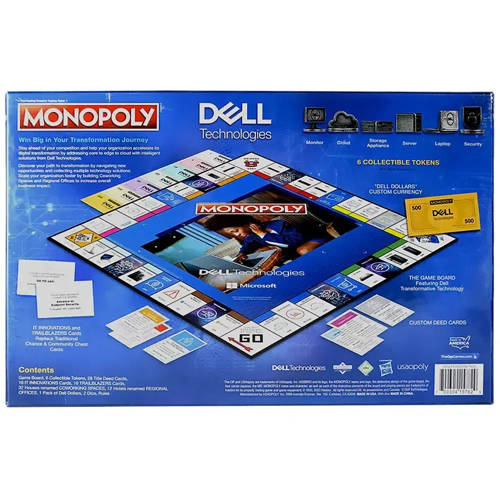 Monopoly: Dell Technologies Edition - Economic Business Board Game for Family, and Adults (2-6 Players, Ages 8+) - USAopoly - Image 3