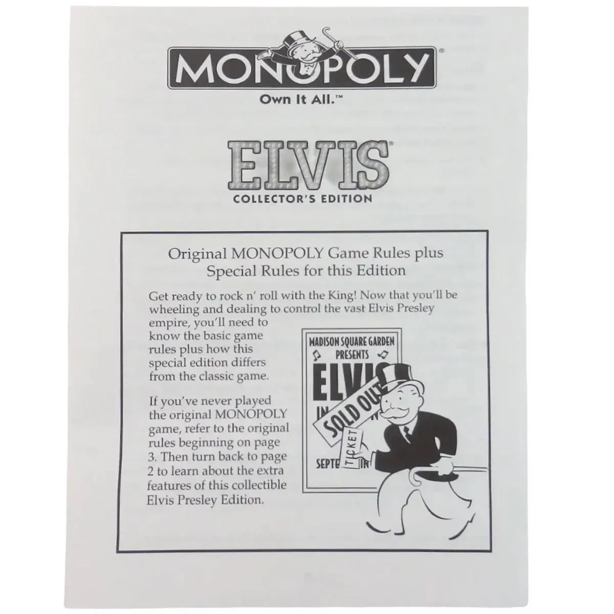 Monopoly: Elvis Presley 25th Anniversary Collector's Edition - Economic Music Board Game for Family, and Adults (2-4 Players, Ages 8+) - USAopoly - Image 8