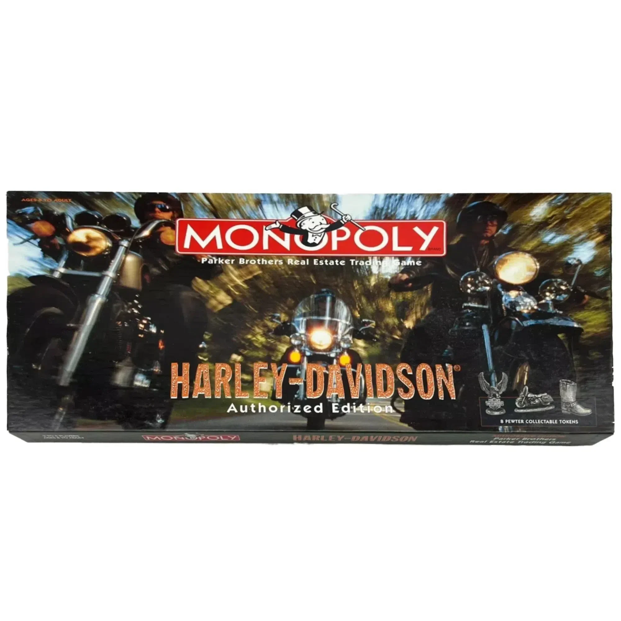 Monopoly: Harley-Davidson Authorized Edition - Competitive Motorcycles Board Game for Family, Adults, and Children (2-8 Players, Ages 8+) - USAopoly
