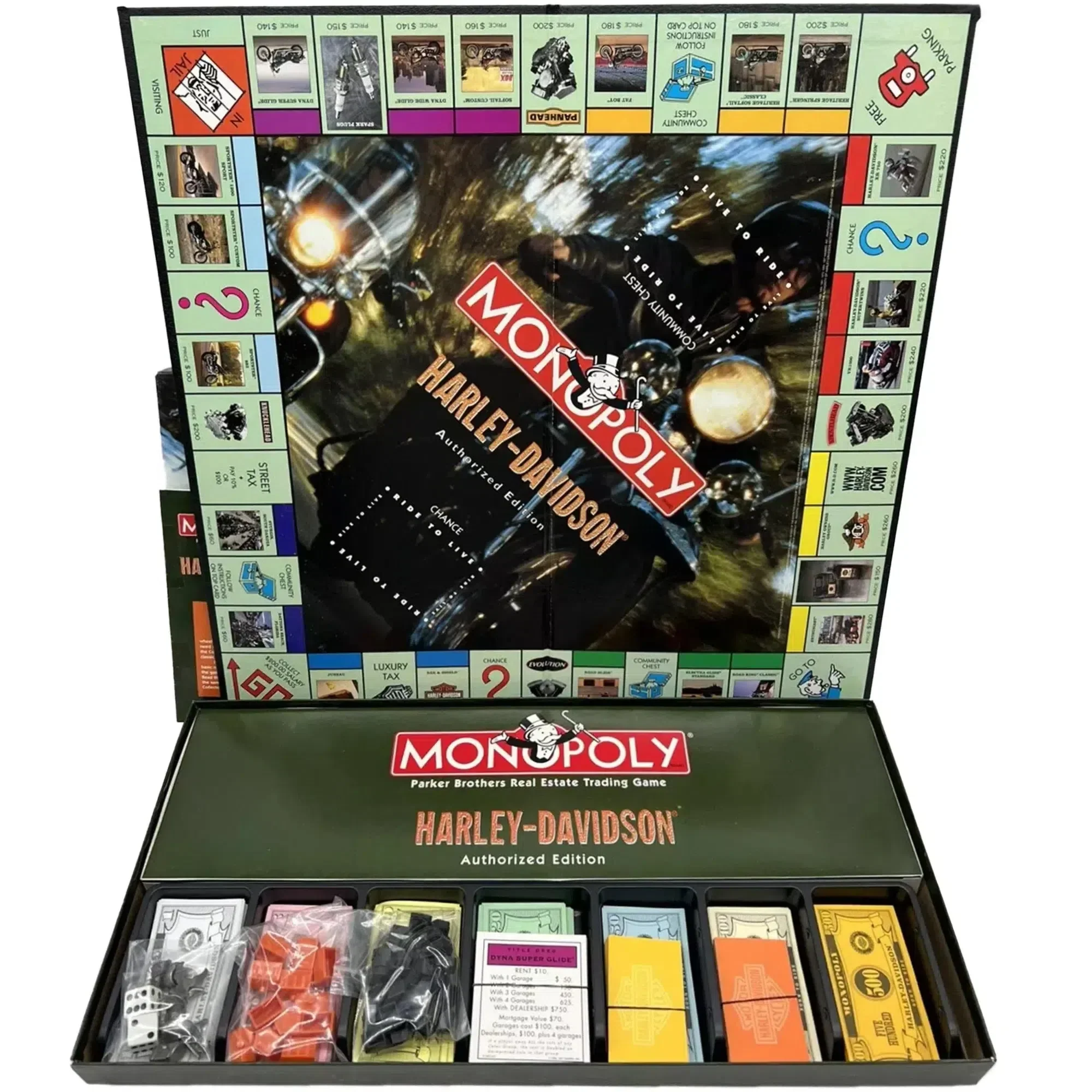 Monopoly: Harley-Davidson Authorized Edition - Competitive Motorcycles Board Game for Family, Adults, and Children (2-8 Players, Ages 8+) - USAopoly - Image 2