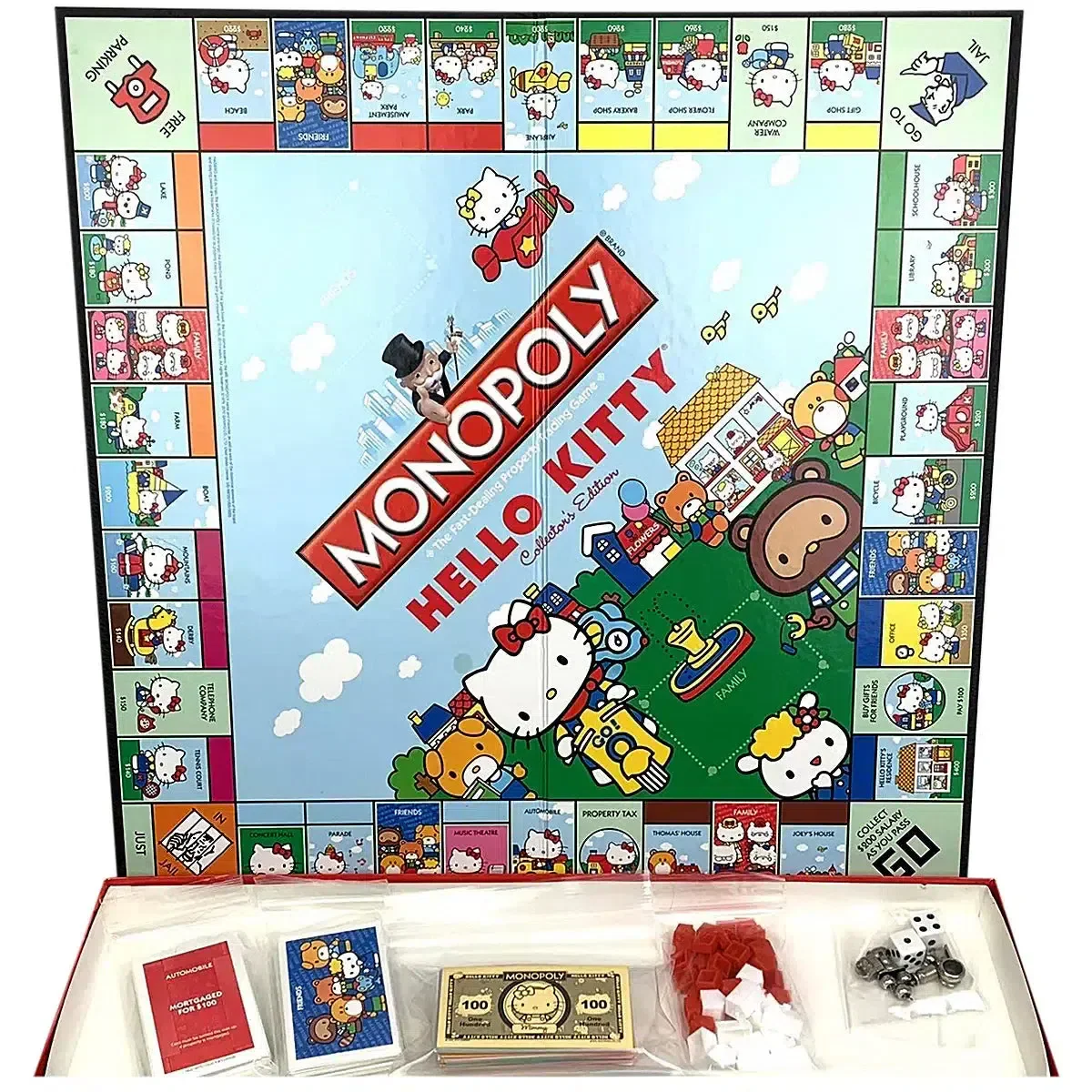 Monopoly: Hello Kitty Collector's Edition - Economic Cute Board Game for Family, Adults, and Children (2-6 Players, Ages 8+) - USAopoly - Image 4