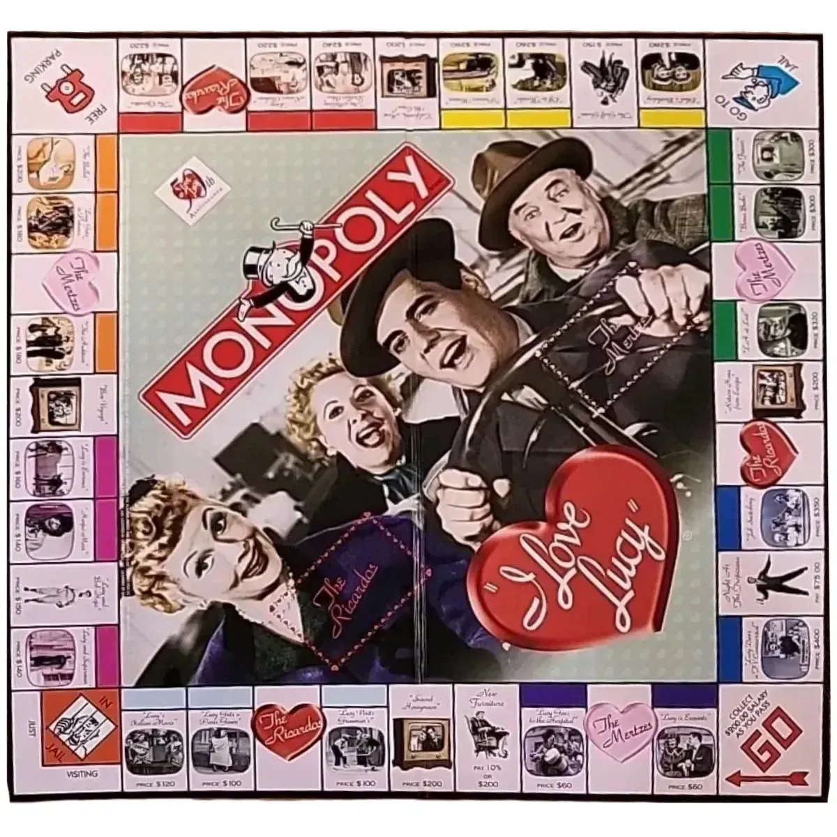 Monopoly: "I Love Lucy" 50th Anniversary Collector's Edition - War Competitive Board Game for Family and Adults (2 Players, Ages 8+) - USAopoly - Image 4