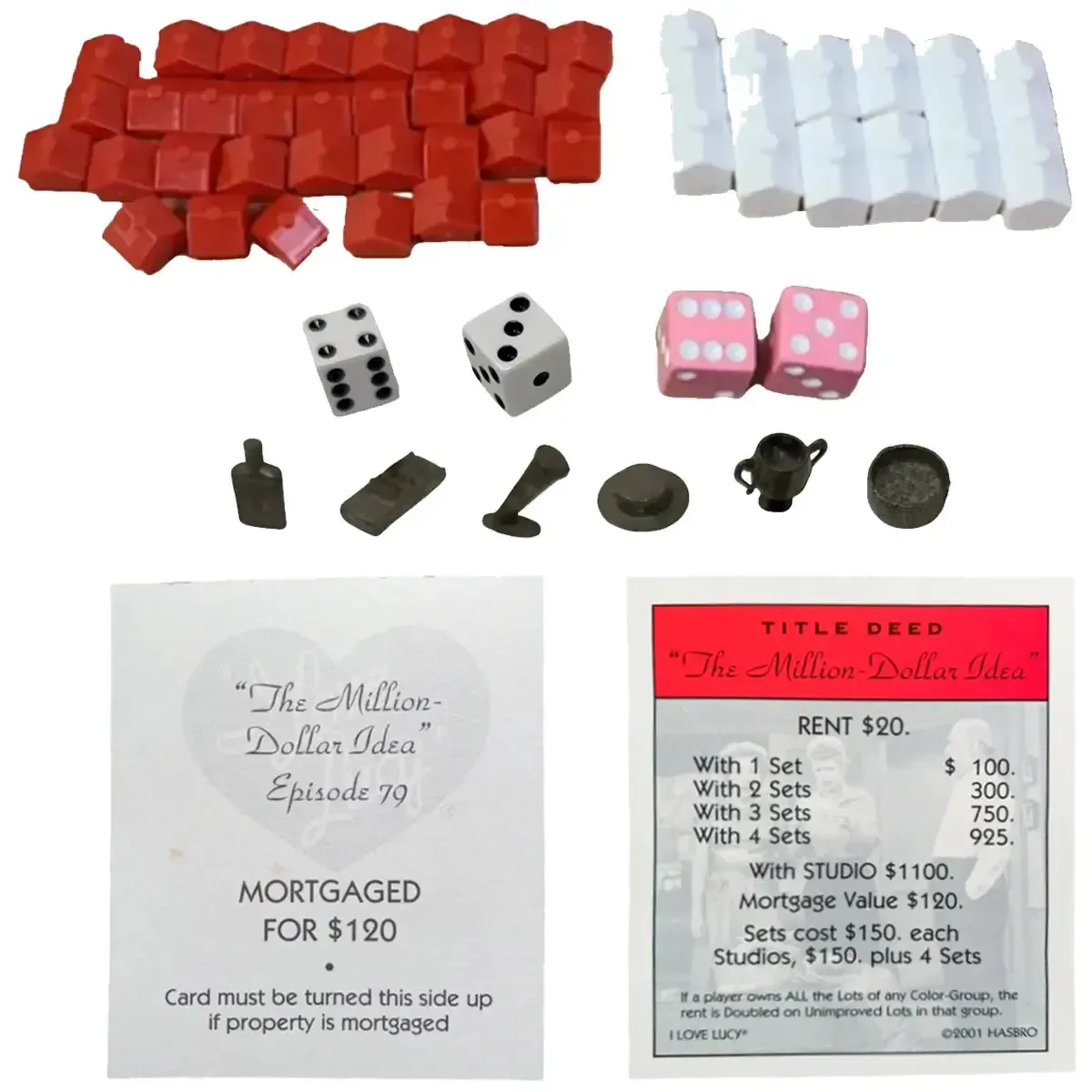Monopoly: "I Love Lucy" 50th Anniversary Collector's Edition - War Competitive Board Game for Family and Adults (2 Players, Ages 8+) - USAopoly - Image 8