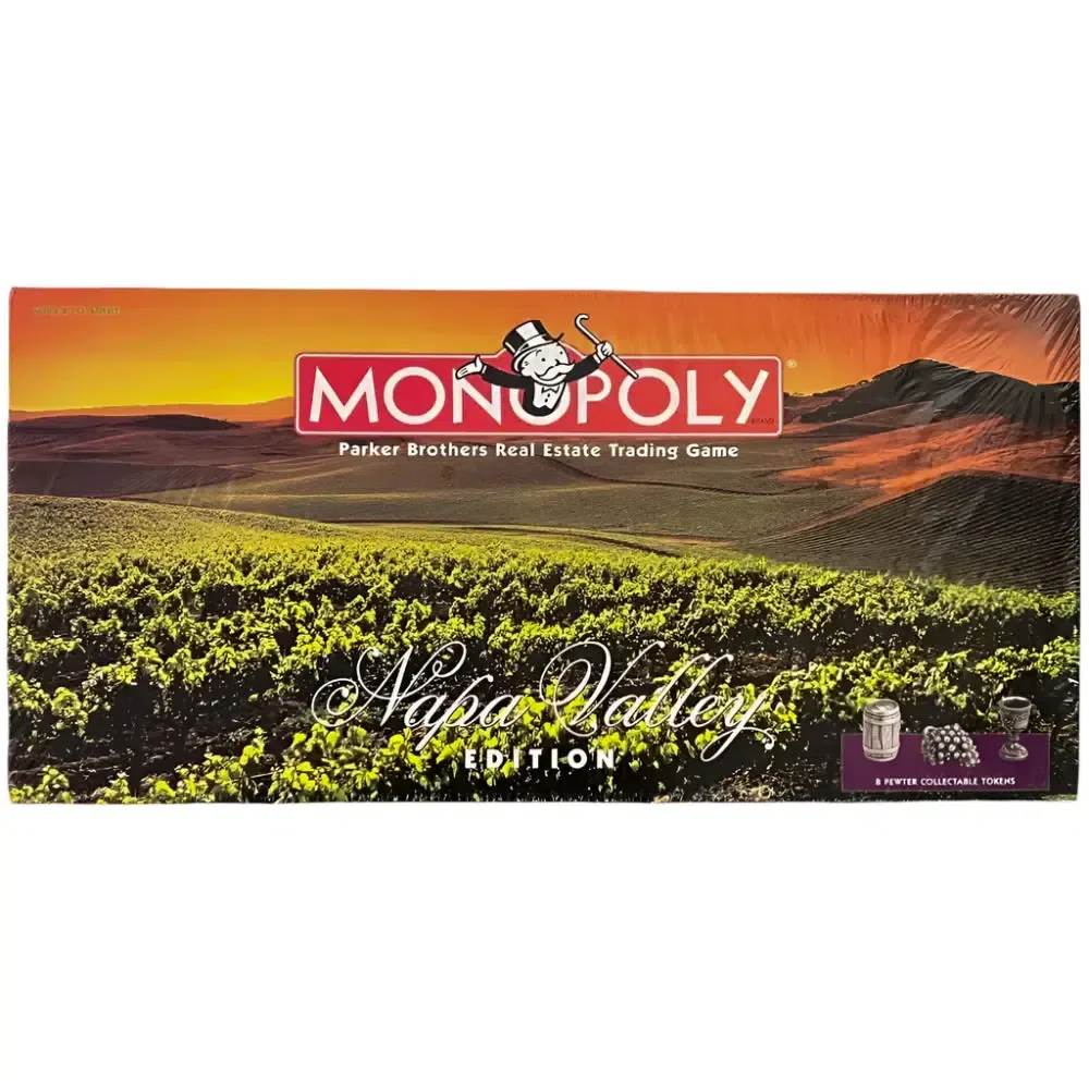 Monopoly: Napa Valley Edition - Economic Wine Board Game for Family, and Adults (2-6 Players, Ages 8+) - USAopoly