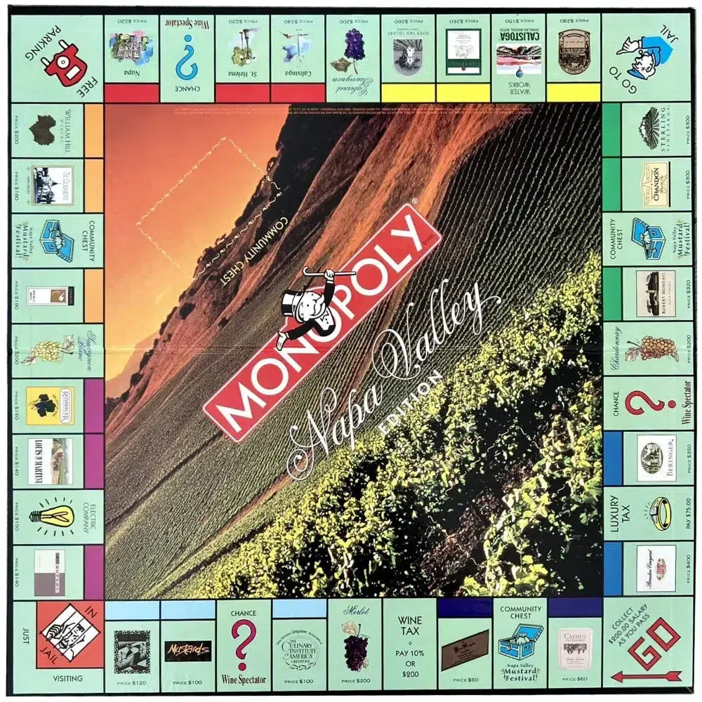 Monopoly: Napa Valley Edition - Economic Wine Board Game for Family, and Adults (2-6 Players, Ages 8+) - USAopoly - Image 5