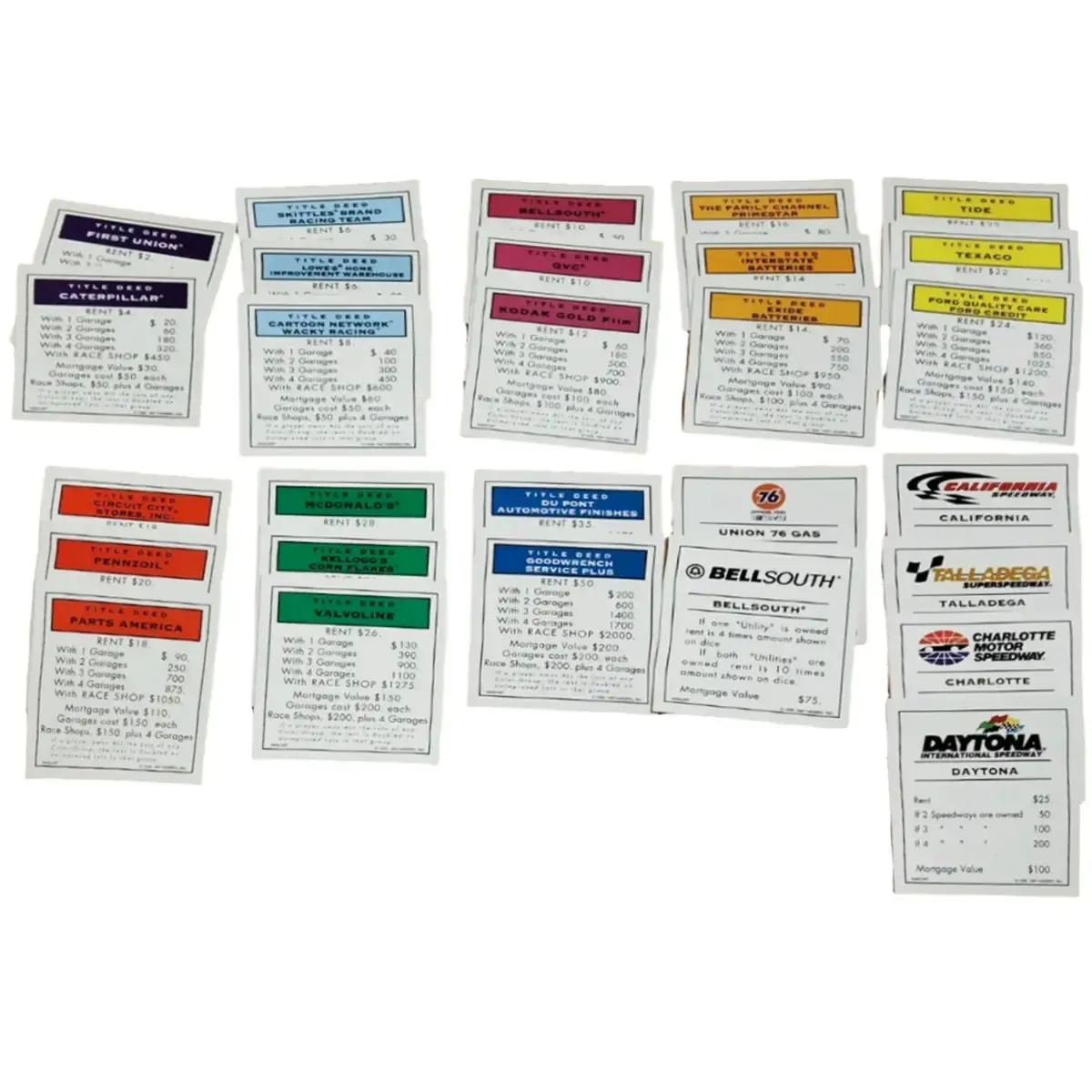 Monopoly: NASCAR Official Collector's Edition - Economic Racing Board Game for Family, Adults, and Children (2-8 Players, Age 8+) - Parker Brothers - (1997) - Image 6