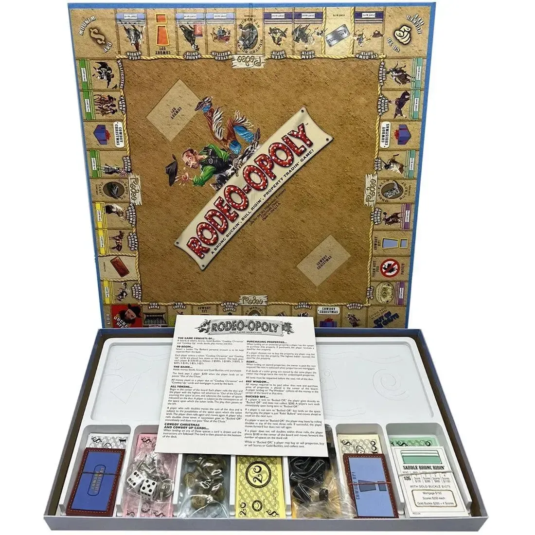Monopoly: Rodeo-Opoly Edition - Economic Sports Board Game for Family, Adults, and Children (2-6 Players, Ages 8+) - Late for the Sky - Image 2