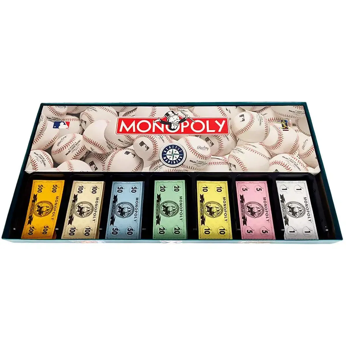 Monopoly: Seattle Mariners Collector's Edition [MLB] - Economic Baseball Board Game for Family, Adults, and Children (2-6 Players, Ages 8+) - USAopoly - (2001) - Image 5