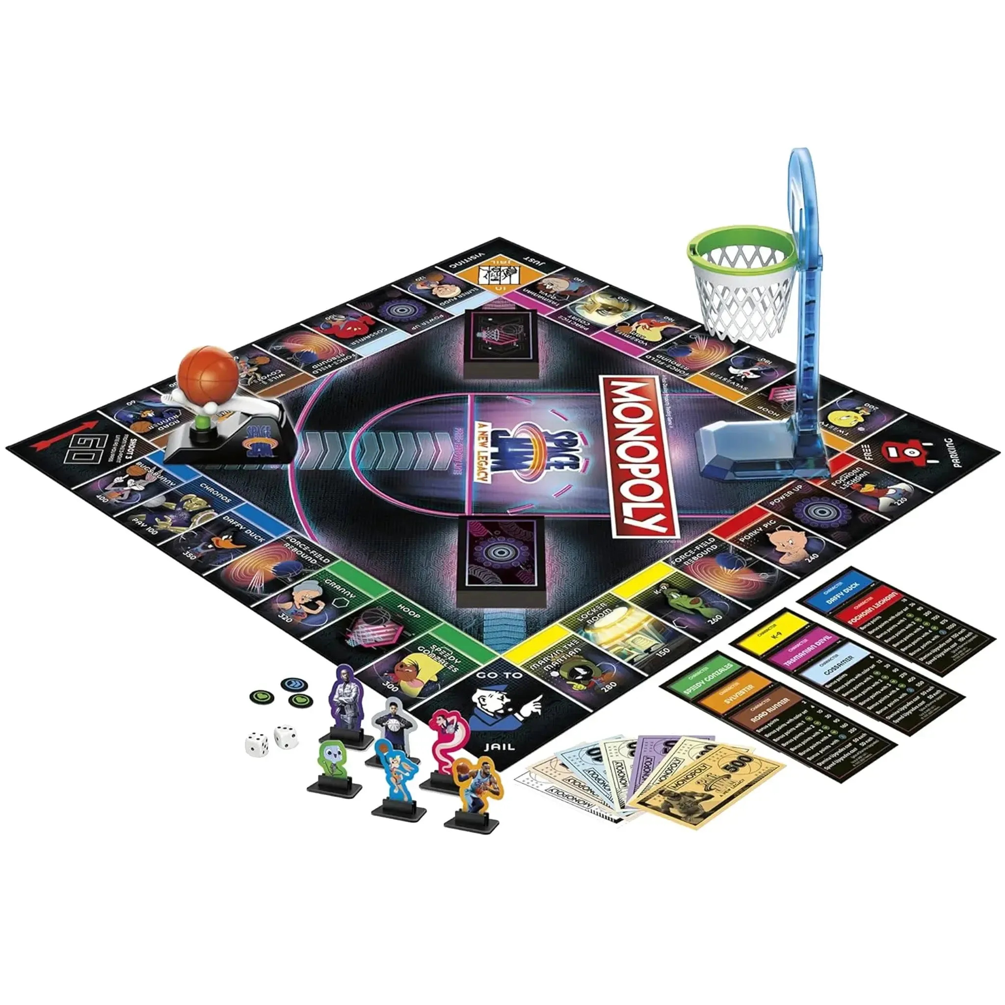 Monopoly: Space Jam: A New Legacy Edition - Economic Sports Board Game for Family, Adults, and Children (2-6 Players, Ages 8+) - Hasbro - Image 4