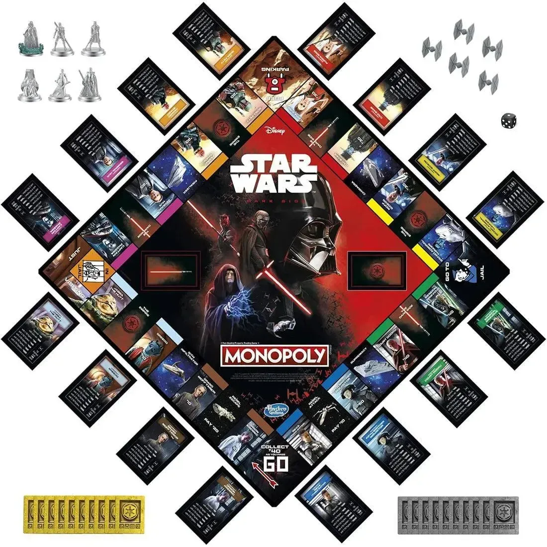 Monopoly: Star Wars Dark Side Edition - Economic Science Fiction Board Game for Family, Adults, and Children (2-6 Players, Ages 8+) - Hasbro Gaming - Image 3