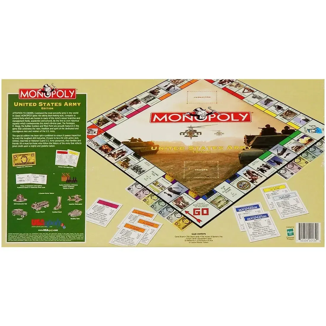 Monopoly: United States Army Edition - Competitive War Board Game for Family, Adults, and Children (2-6 Players, Ages 8+) - USAopoly (2002) - Image 3