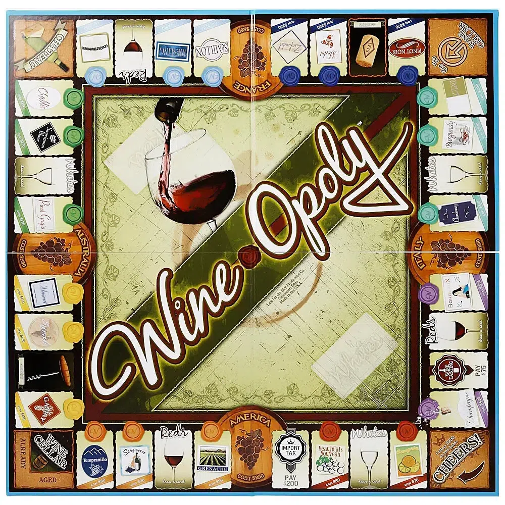 Monopoly: Wine-Opoly 3rd Edition - Economic Wine Board Game for Family, and Adults (2-6 Players, Ages 18+) - Late for the Sky - Image 4