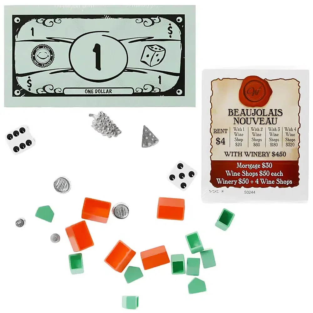 Monopoly: Wine-Opoly 3rd Edition - Economic Wine Board Game for Family, and Adults (2-6 Players, Ages 18+) - Late for the Sky - Image 5