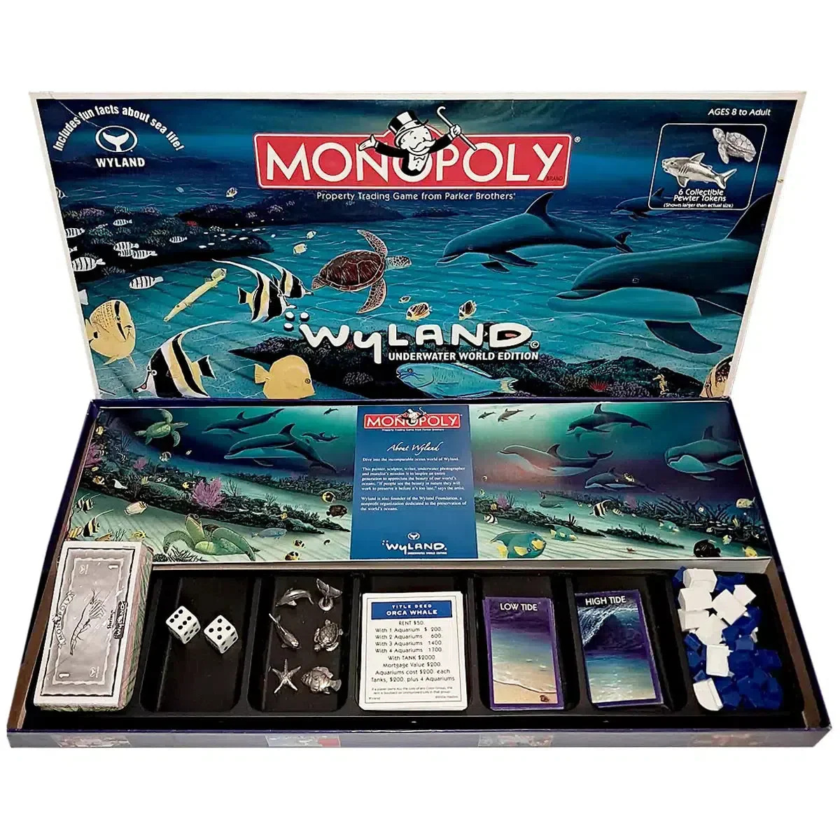 Monopoly: Wyland Underwater World Edition - Economic Ocean Board Game for Family, Adults, and Children (2-6 Players, Ages 8+) - USAopoly - Image 2