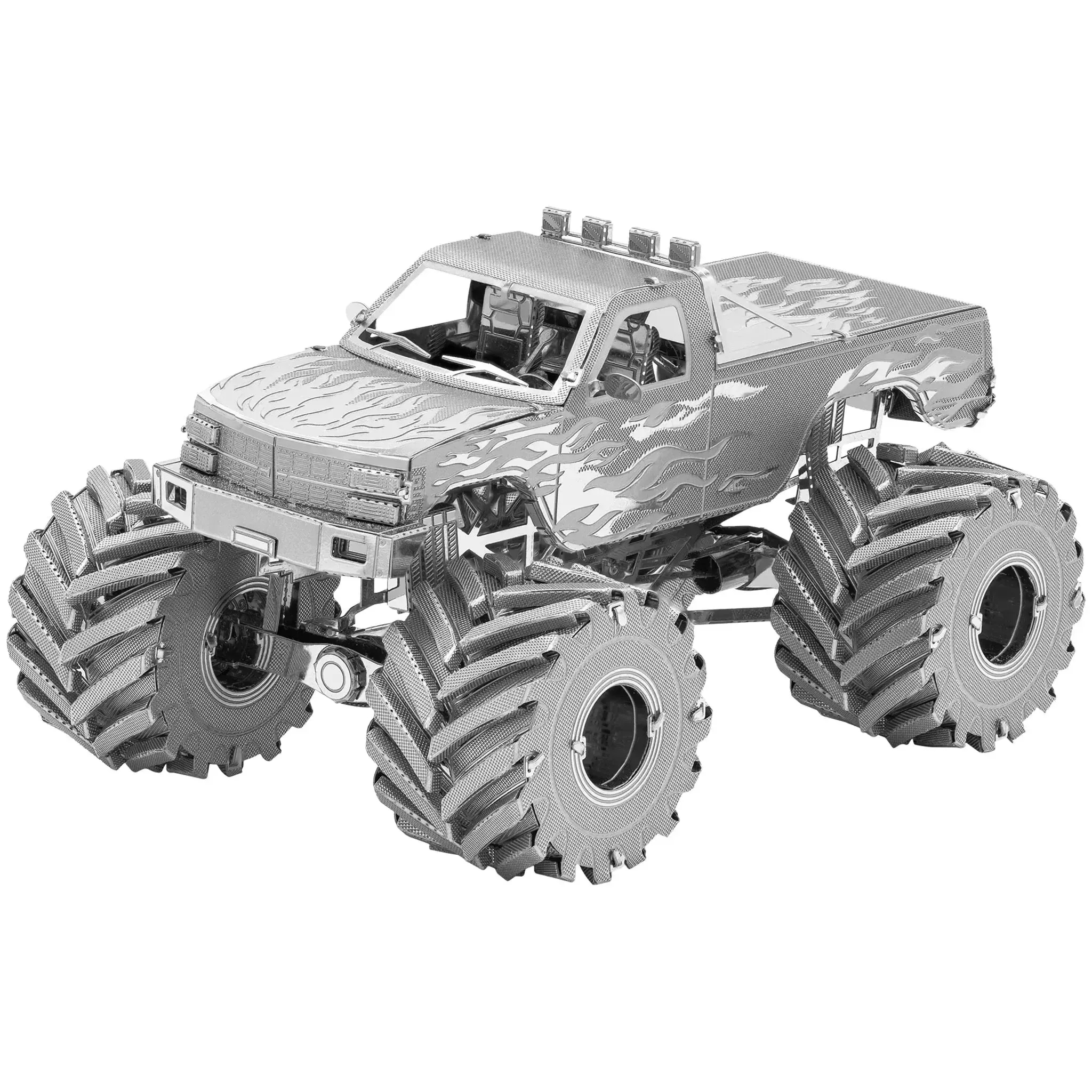 Monster Truck Figure Model Kit (1:65 Scale, Steel, Moderate Difficulty) - Fascinations - Metal Earth Series - (2023) - Image 2