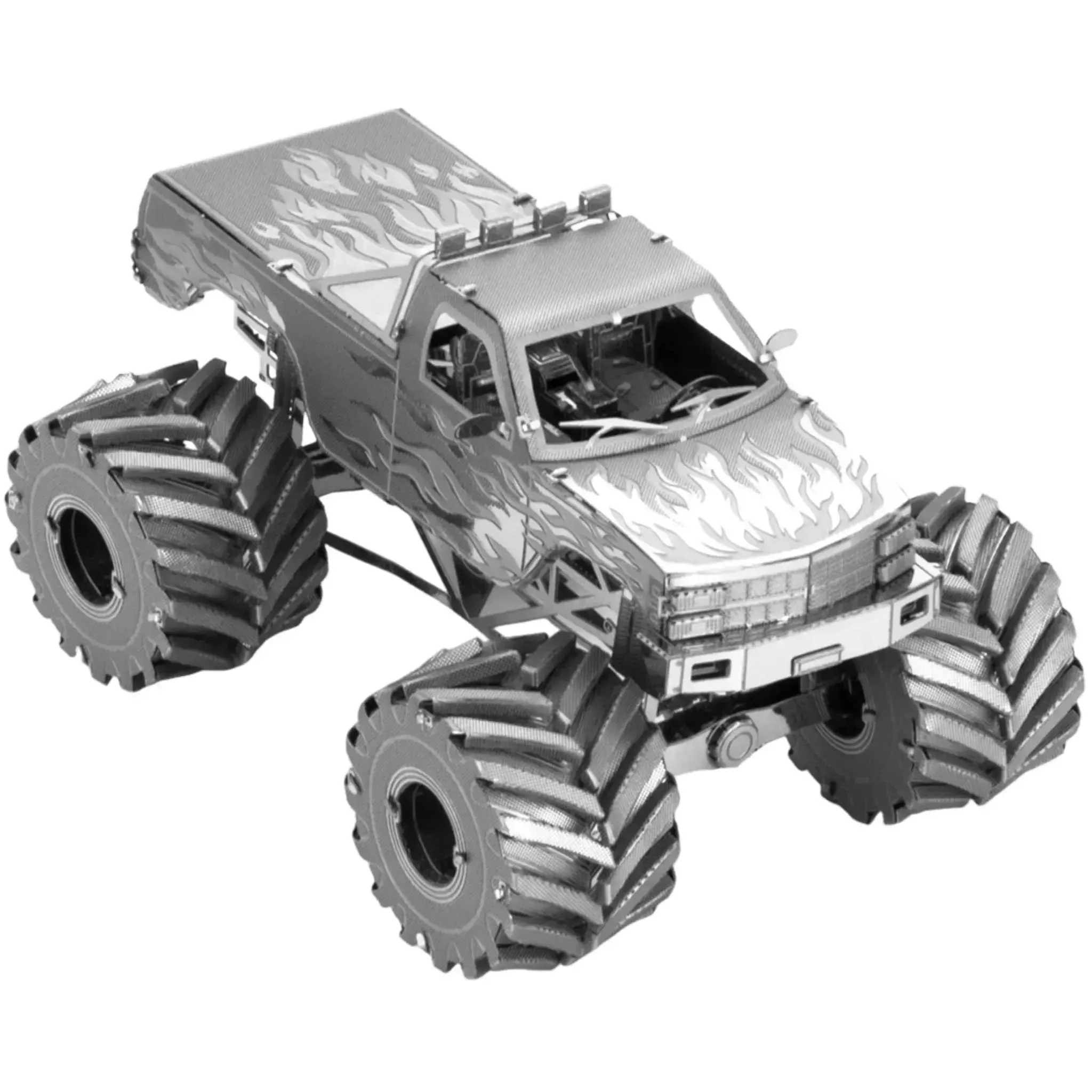Monster Truck Figure Model Kit (1:65 Scale, Steel, Moderate Difficulty) - Fascinations - Metal Earth Series - (2023) - Image 5