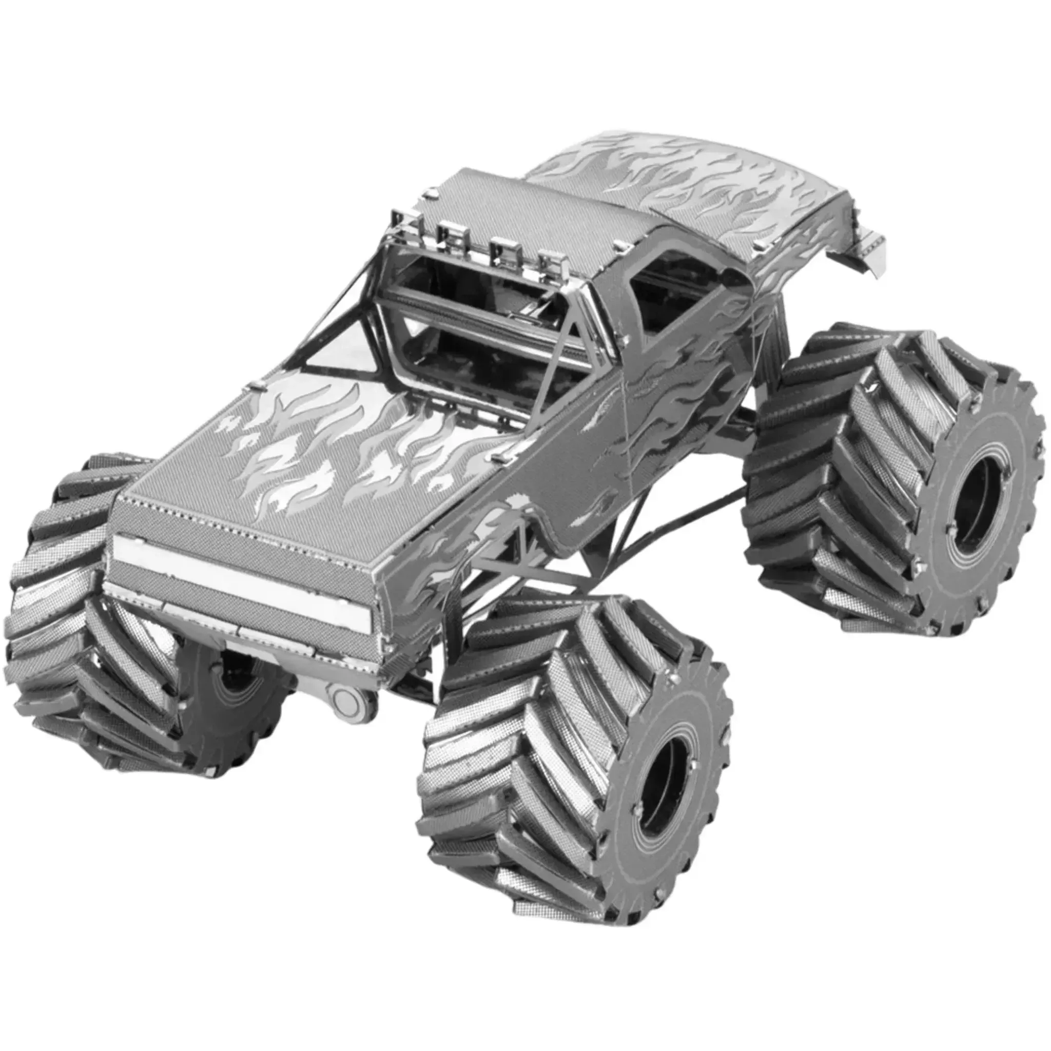 Monster Truck Figure Model Kit (1:65 Scale, Steel, Moderate Difficulty) - Fascinations - Metal Earth Series - (2023) - Image 6