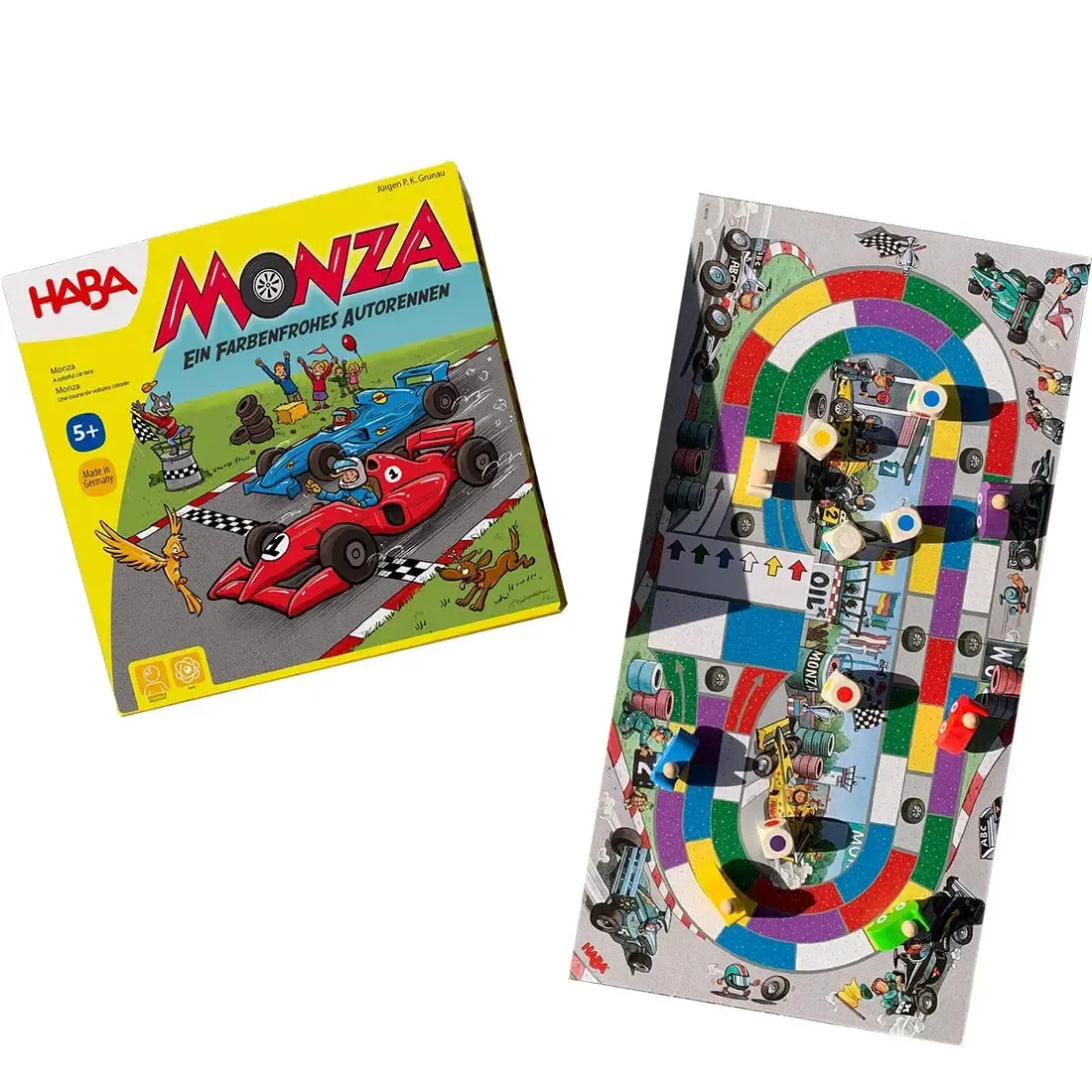 Monza - Dice-Based Racing Board Game for Adults, Family, and Children (2-6 Players, Ages 5+) - HABA - Image 2