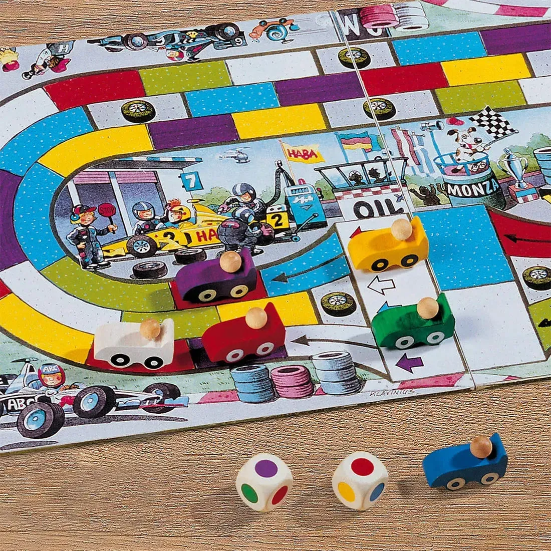 Monza - Dice-Based Racing Board Game for Adults, Family, and Children (2-6 Players, Ages 5+) - HABA - Image 4